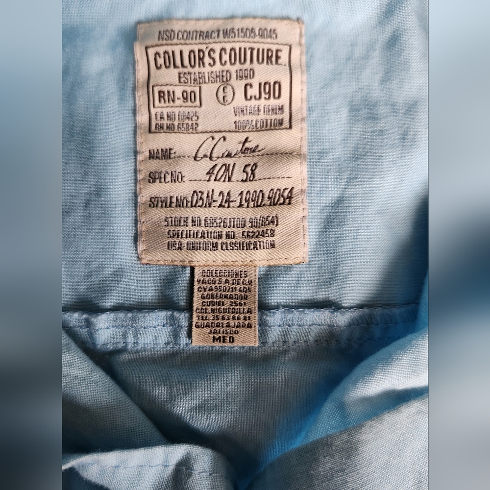 Collor's Couture Men's Size Medium - Picture 8 of 8